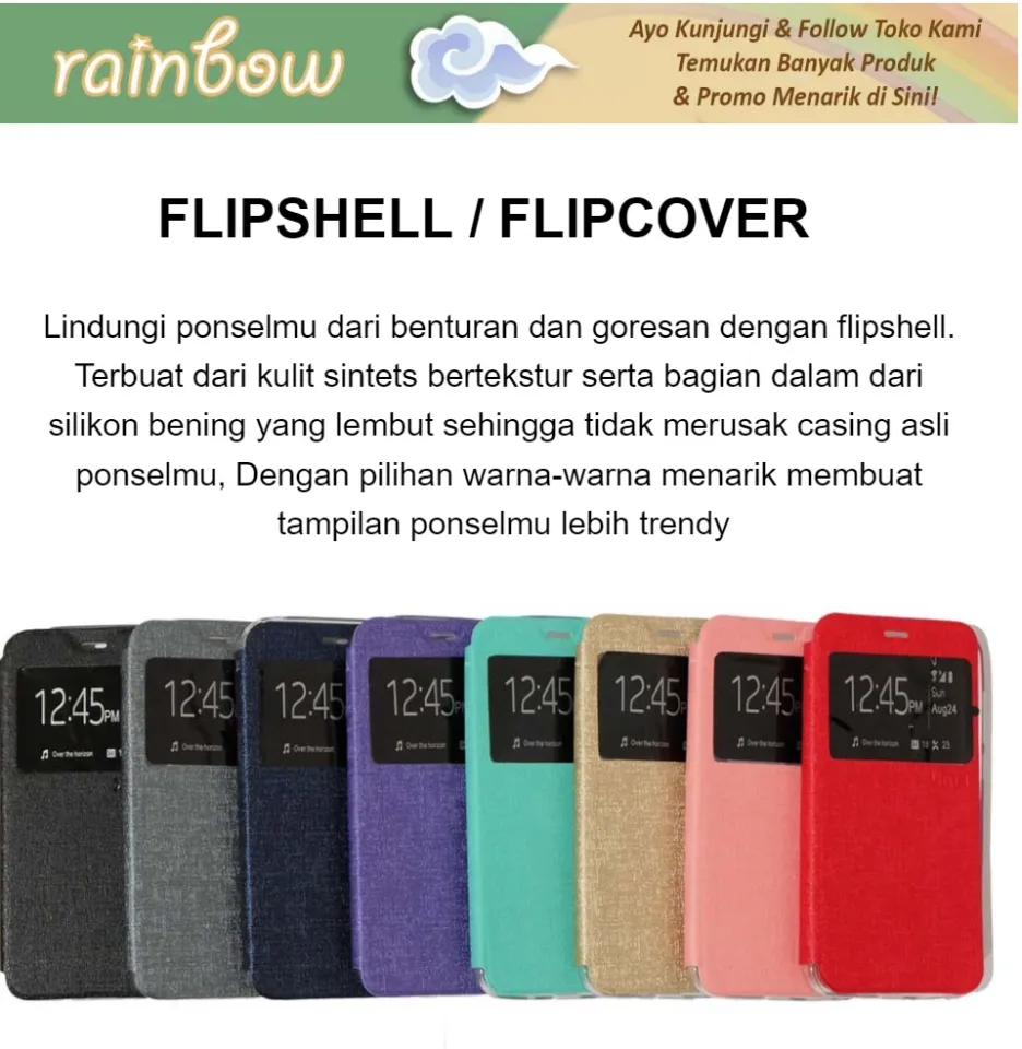 AIMI Flip Cover Sony Xperia E4 Leather Case Sony E4 Window View