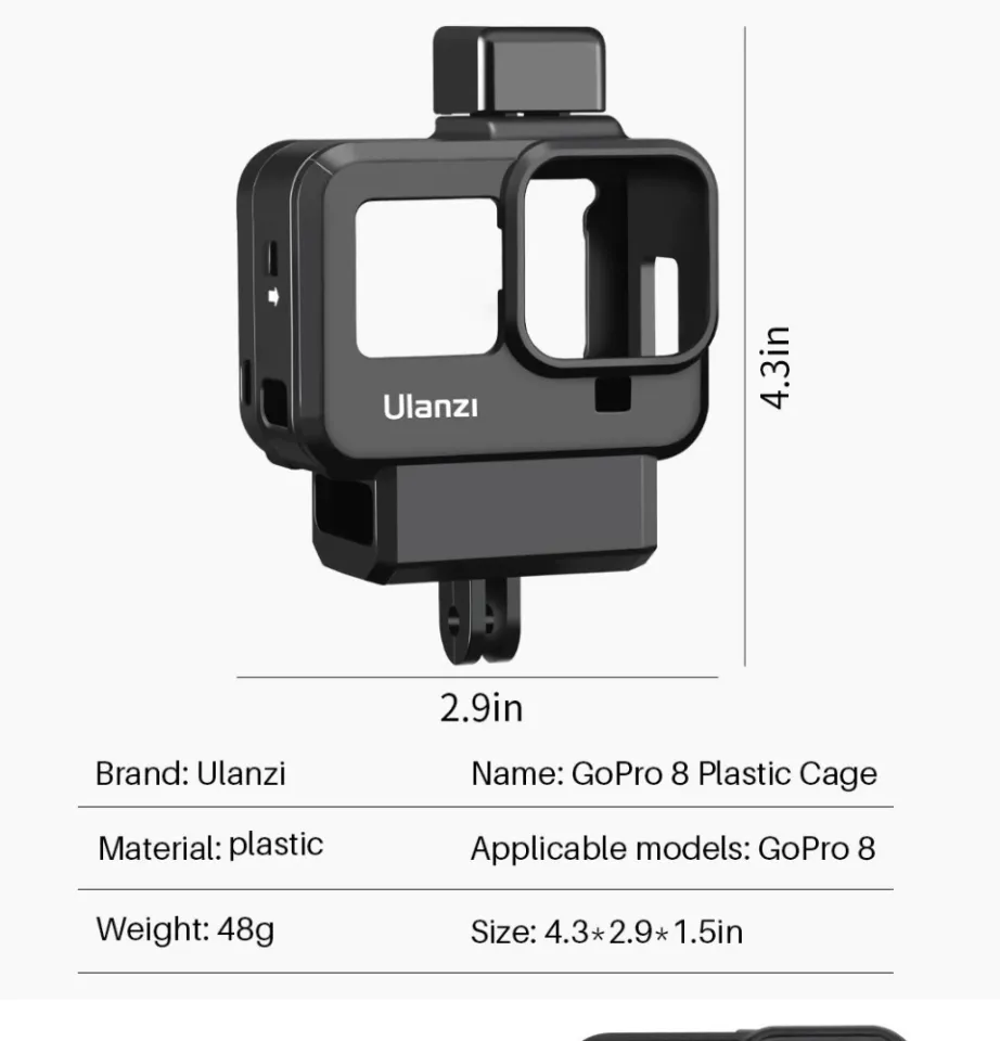 ULANZI G8-9 Vlog Cage Housing Frame Case Lens Cover Filter Adapter