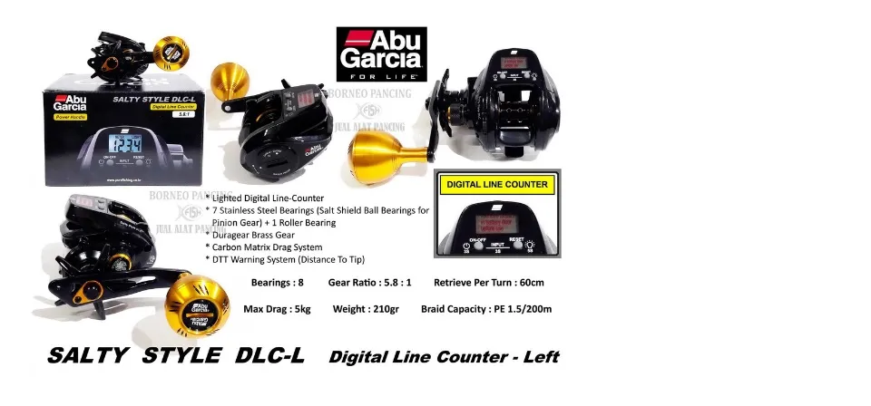 Abu Garcia MAX DLC with digital line counter Standard gear model