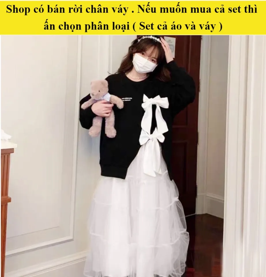 Đầm thời trang nữ mặc đi chơi Tết chất NHUNG CỨNG cổ bèo lá trắng tiểu thư  tay ngắn váy xoè chữ A lượn sóng màu đen | Shopee Việt Nam