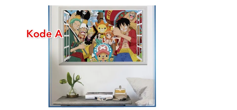 Dekorasi Dinding 3d Sticker One Piece