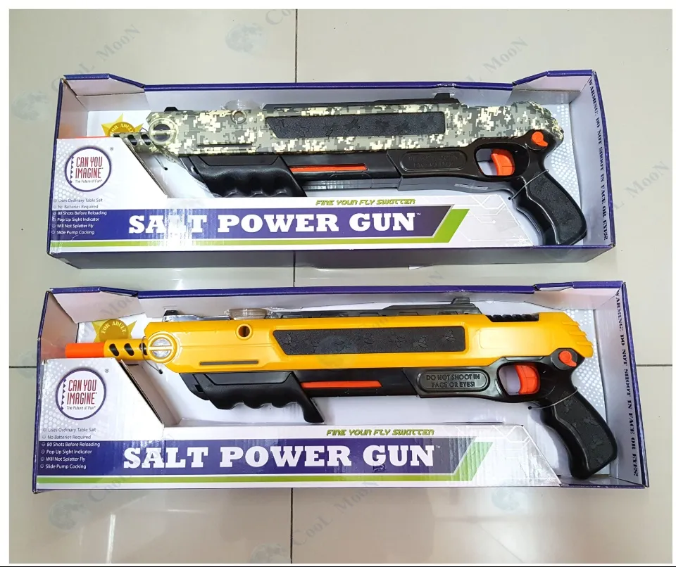 ปืนเกลือ (Salt Shooter) Salt Power Gun กำจัดแมลงวัน ใช้เกลือเป็น