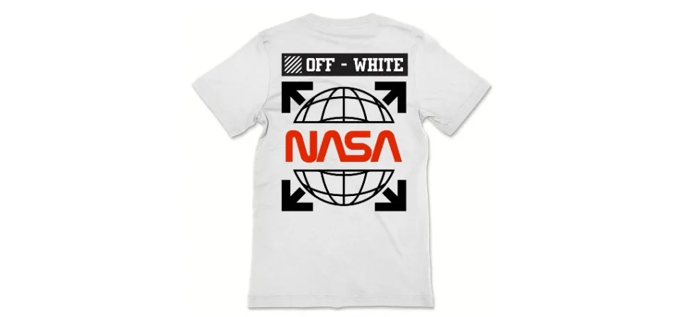 Nasa off 2025 white shirt