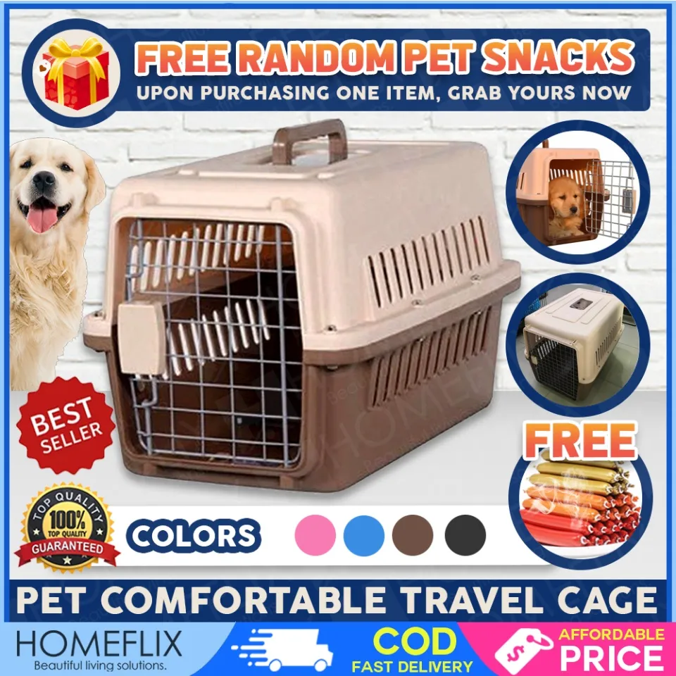 Homeflix Pet Travel Cage Pet Carrier Dog and cat kulungan ng aso