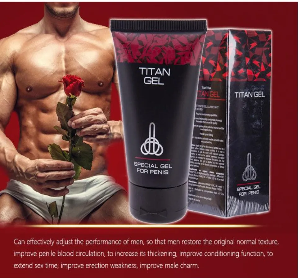 100% MADE IN RUSSIA ORIGINAL TITAN GEL Health Care Enlarge Increase  Thickening Lasting Bigger Penis