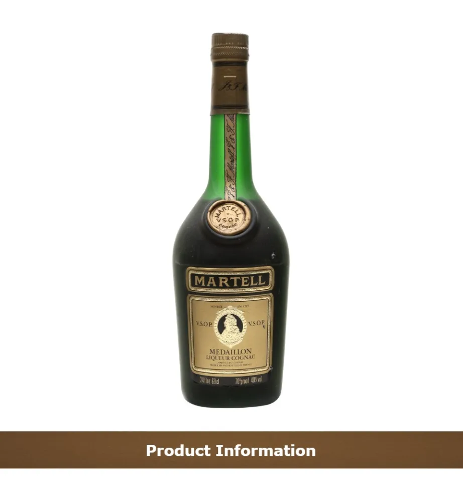 Vintage Martell VSOP Medallion 700ml, Alcohol 40%, VSOP