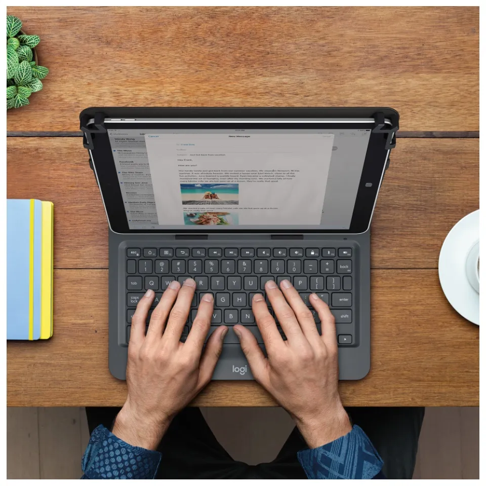 Logitech Universal Folio with Integrated bluetooth keyboard for