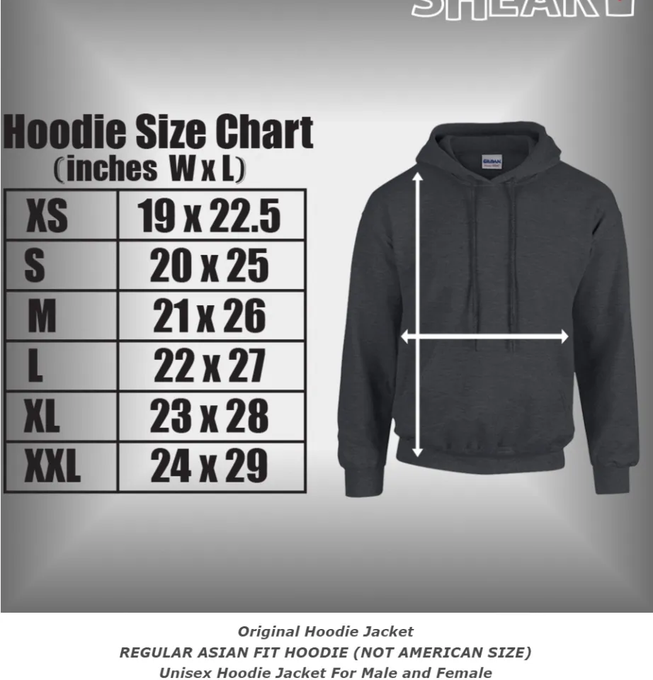 Gildan pullover hoodie online size chart