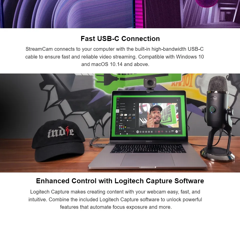 Logitech Capture Soft Para Webcam Logitech StreamCam Premium