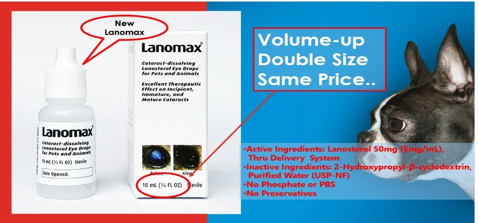 Lanomax Pet s Lanosterol Eye Drops 10ml Cataract Dissolving Eye Drop Lazada Singapore