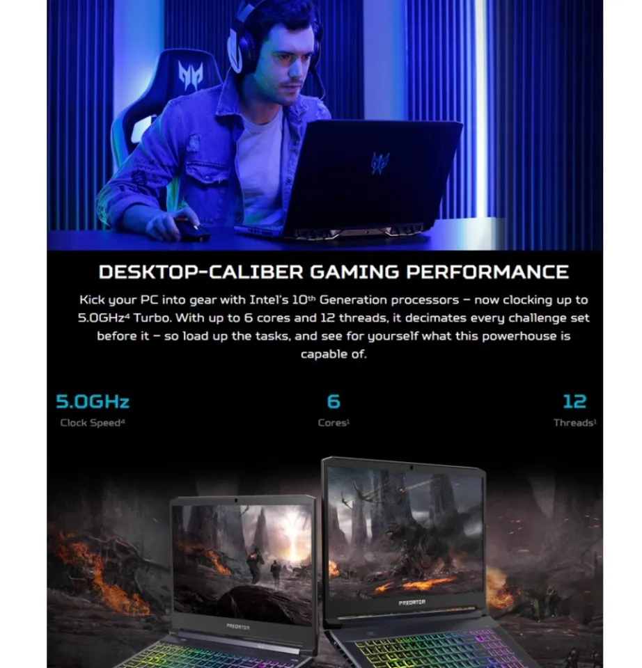 Acer Predator Helios 300 (PH315-53-527E) Intel i5 10th Gen RTX