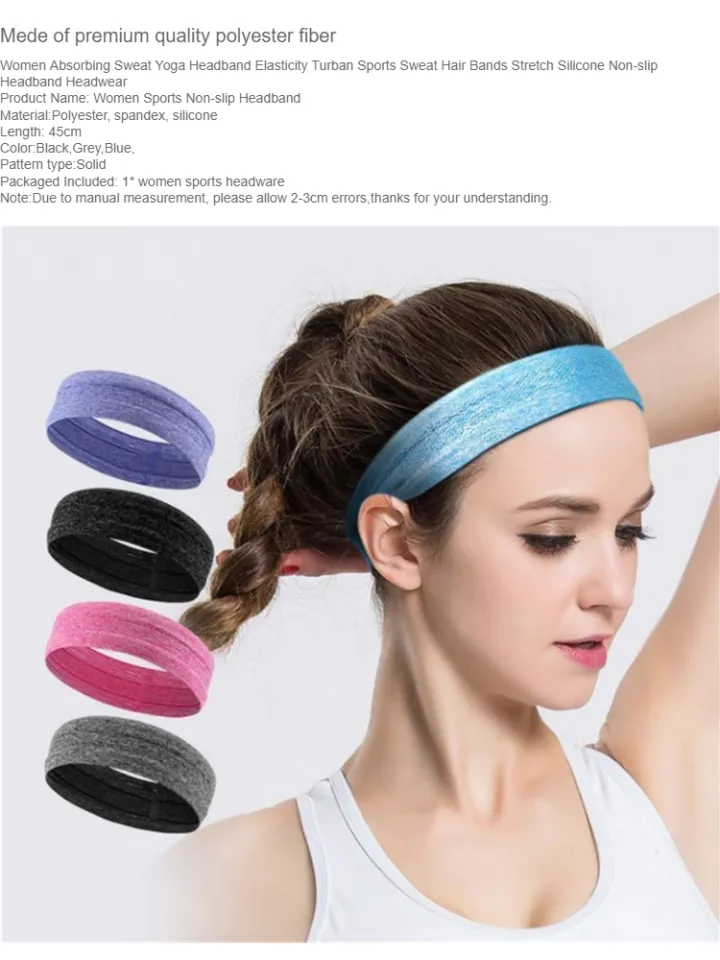Korean sports headband unisex anti-sweat headband yoga dance sports non-slip  headband
