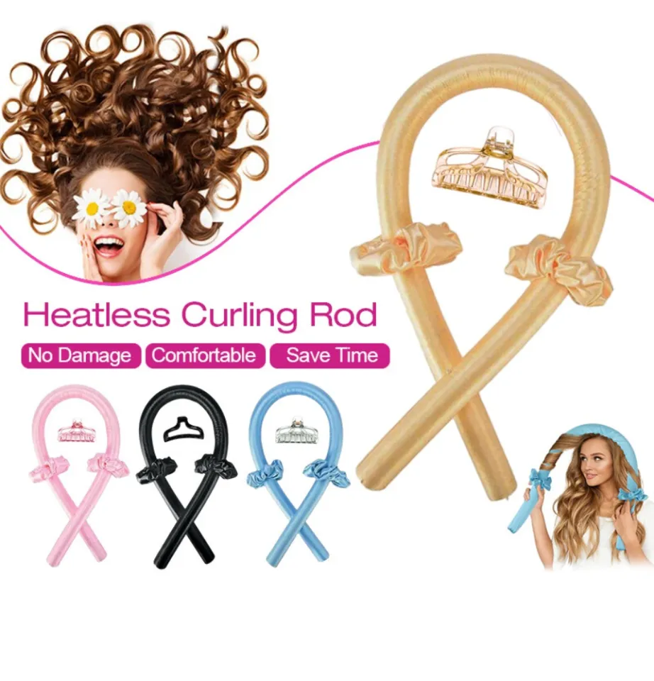 Women Heatless Curling Wand Headband Lazy Curler Set Wave Formers