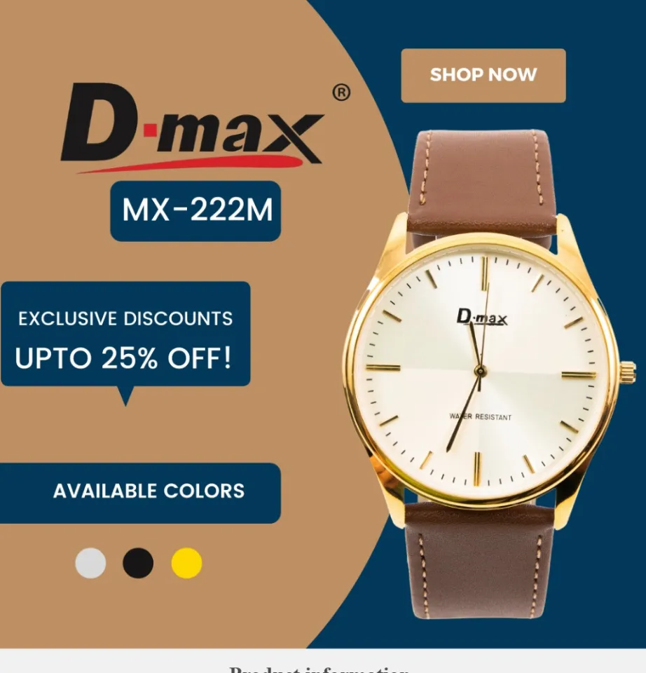 C max sale quartz watch