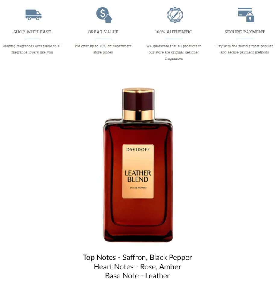 Davidoff Leather Blend EDP for Unisex (100ml Tester) Eau de Parfum