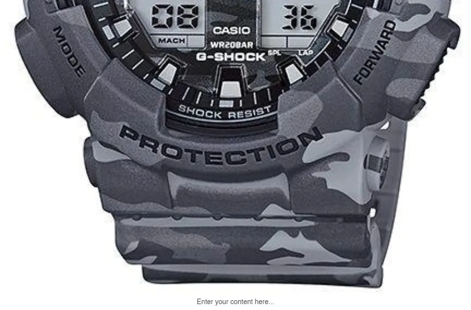 g shock camouflage gray