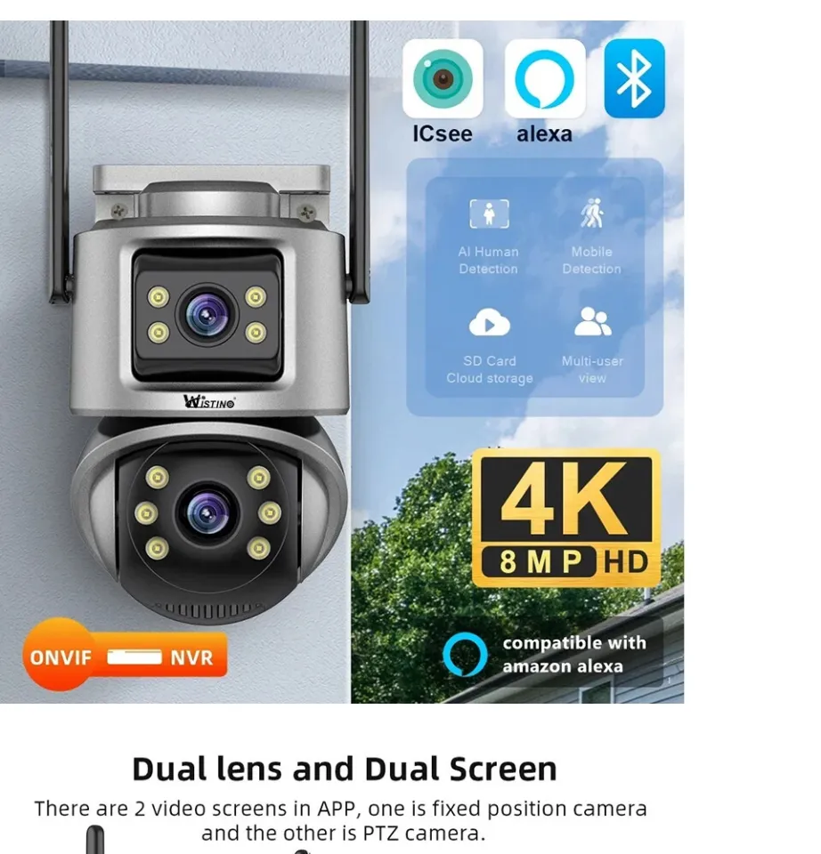 Yoosee SmartCam Wireless Outdoor PTZ IP Camera - WiFi Security With Night Vision, 2-Way Audio, And 500GB Storage