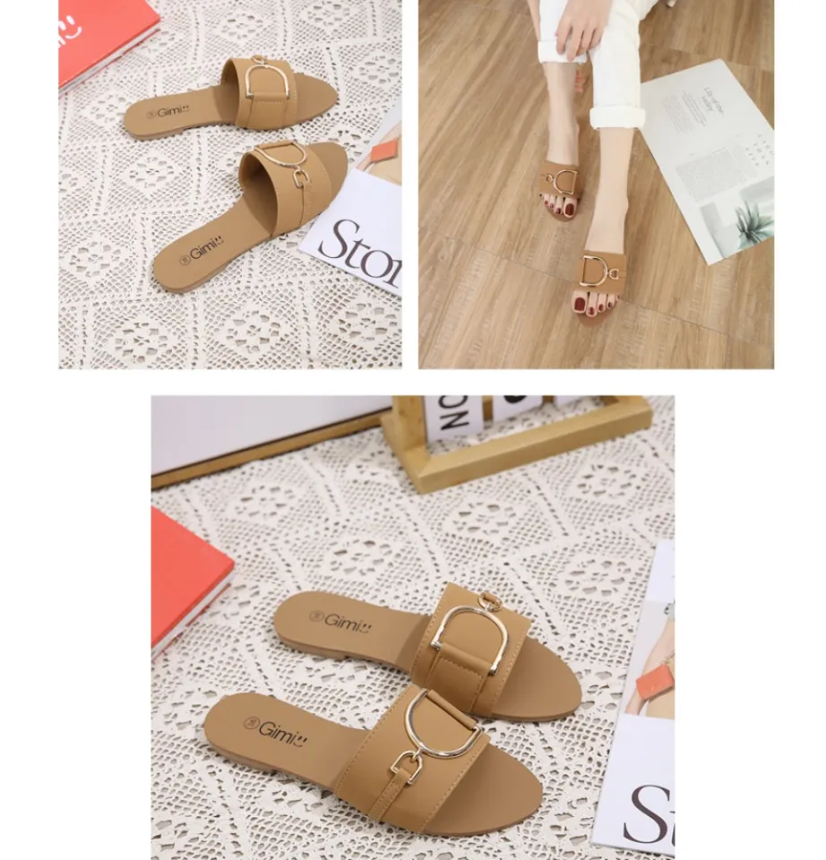 New 4 Color Small Pointed Flower Sandals Female Summer Flat Jelly Shoes  Korean Buckle Beach Shoes Non-slip Breathable Shoes | Wish