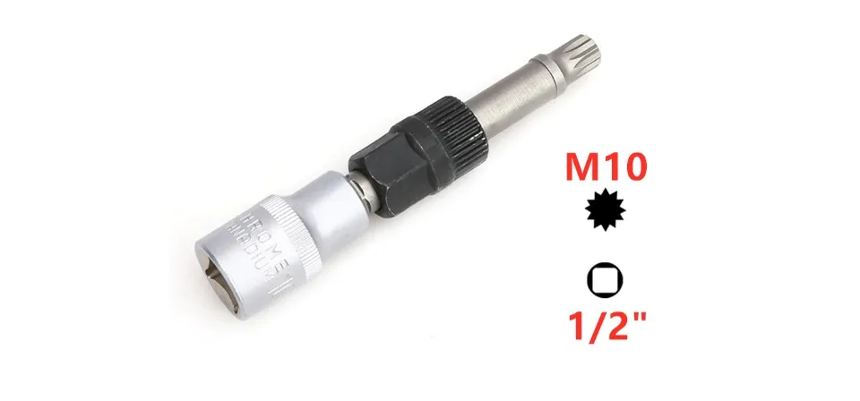 Alternator Clutch Pulley Removal Tool - 33 Tooth Socket Bit Compatible With M10/T50 For Free-Wheel Pulleys