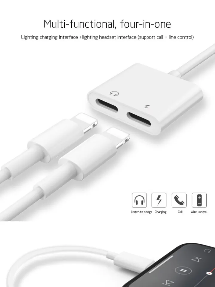 in Audio Adapter For iPhone Plus X For Lightning Charger