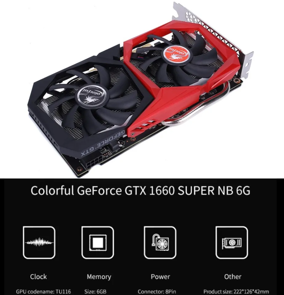 Colorful GeForce GTX 1660 SUPER NB 6G-V Nvidia BattleAX GDDR6 6GB