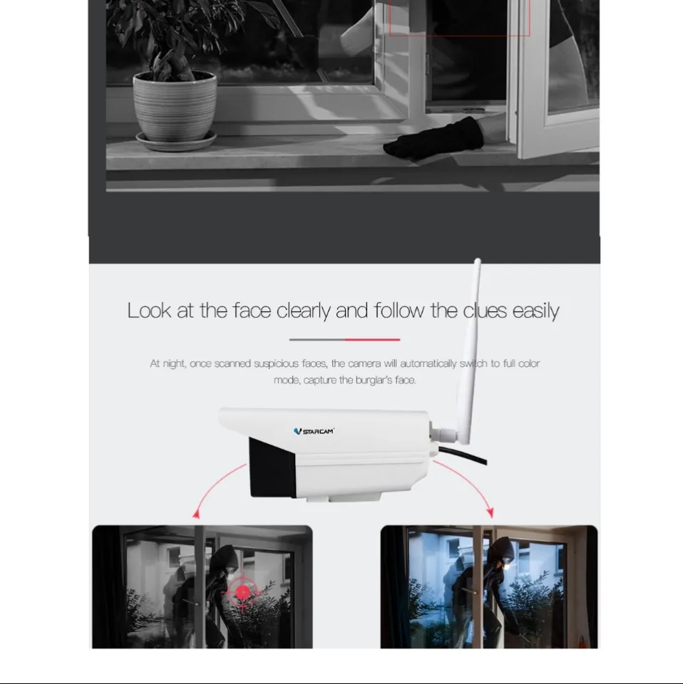 กล้องวงจรปิด VStarcam รุ่น C18S Outdoor IPCamera 1920X1080P