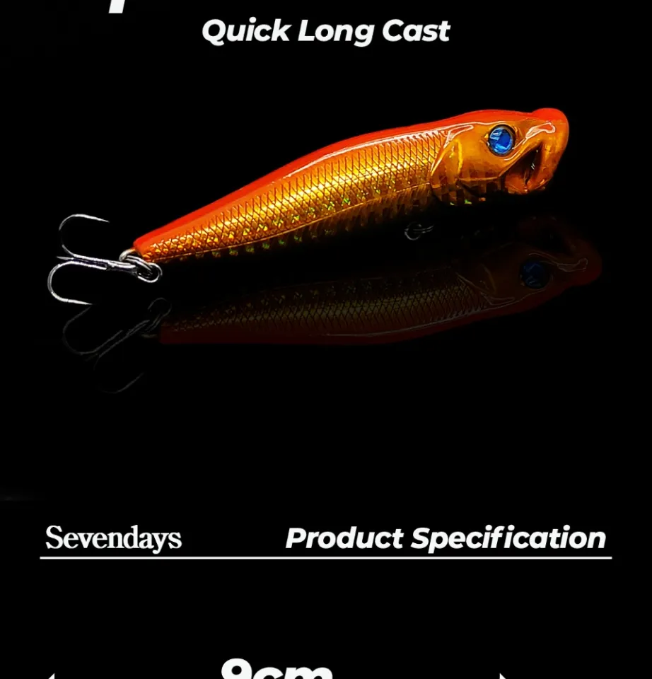 Bubble Popper 9cm/13g Fishing Casting Lure Bait Pancing Topwater Floating  Umpan Gewang Haruan Siakap Toman Killer Tackle