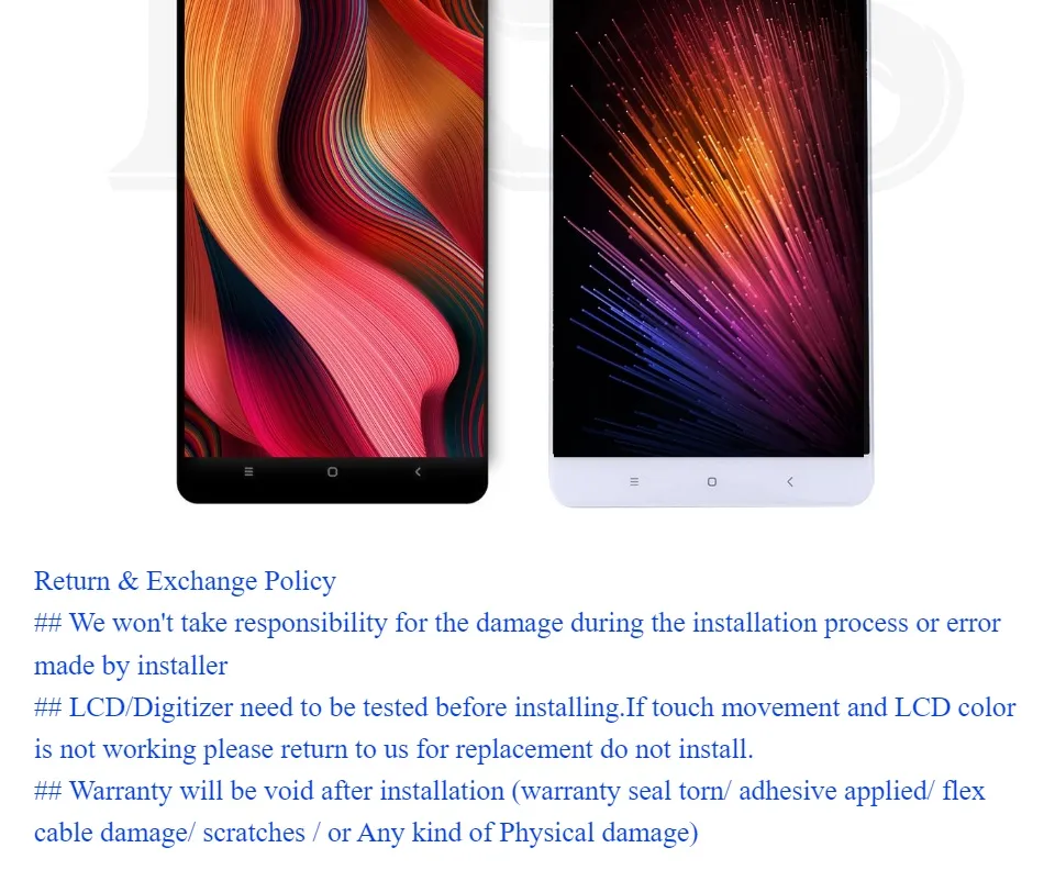 ORl NGS Brand Full Set LCD Touch Screen Compatible For XIAOMI Mi