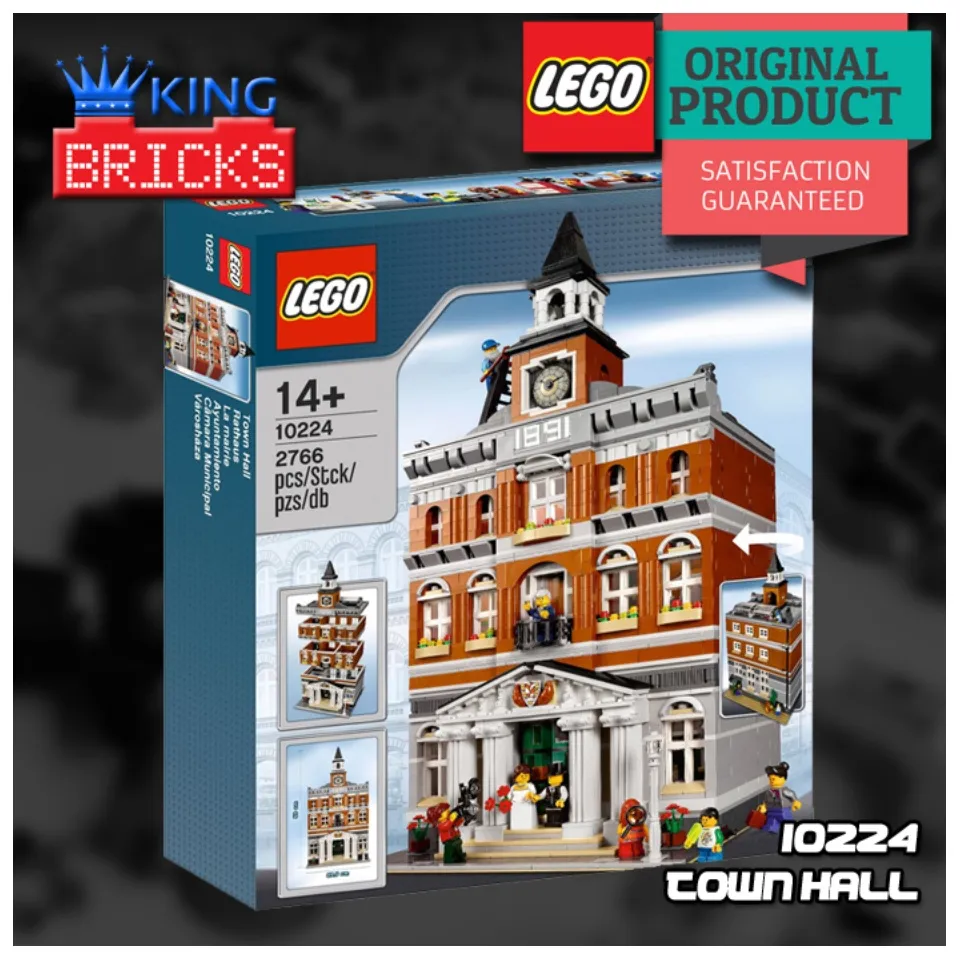 LEGO Original CREATOR EXPERT 10224 Town Hall Mainan Anak Koleksi