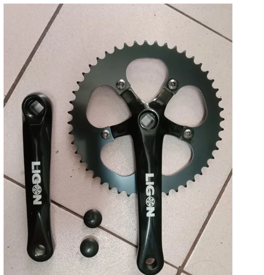 Crank Fixie Ligon 48T/52T Alloy Removable Chain Ring Lazada