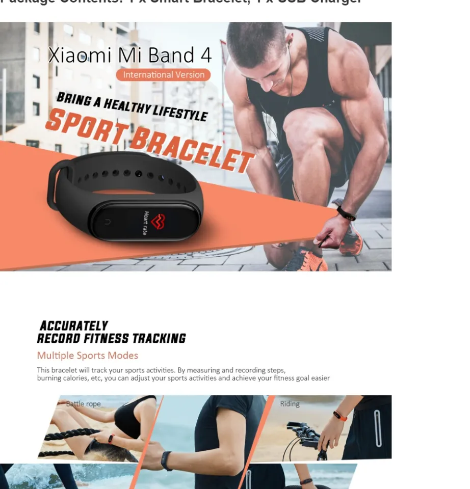 READY STOCK] Original Xiaomi Mi Band Smart Bracelet Bluetooth