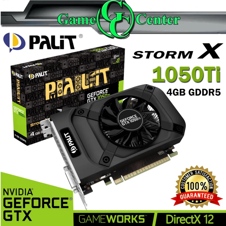 Palit GeForce® GTX 1050 Ti StormX Gddr5 4GB / Game Ready Drivers ...