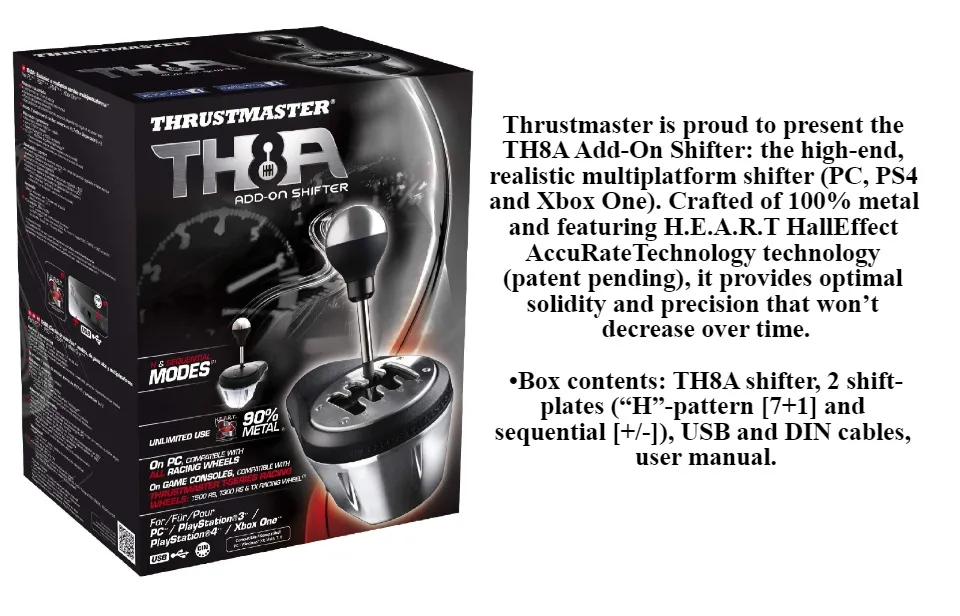 Thrustmaster TH8A Shifter Add-On - 4060059 | Lazada Singapore