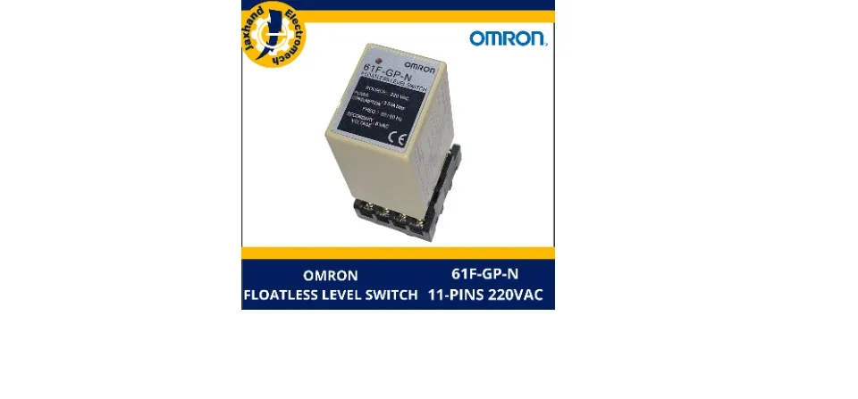 Produktbild von Omron 61F-GP-N8 Berührungsloser Füllstandsregler – 220 V AC, Für Leitfähige Flüssigkeiten