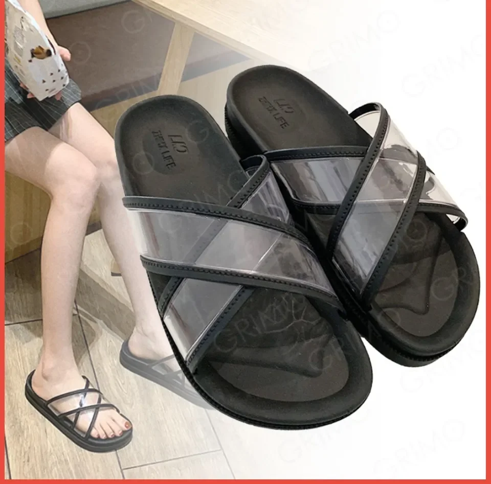 GRIMO Malaysia - Transparent X-X-X Lino Sandal Kasut Shoes Flat Lelaki Boys  Perempuan Lady Girl Wanita Woman Casual Lawa Cantik Comfort Selesa Outdoor  Gift Hadiah Korea Japan New March 2020 ks06682 | Lazada