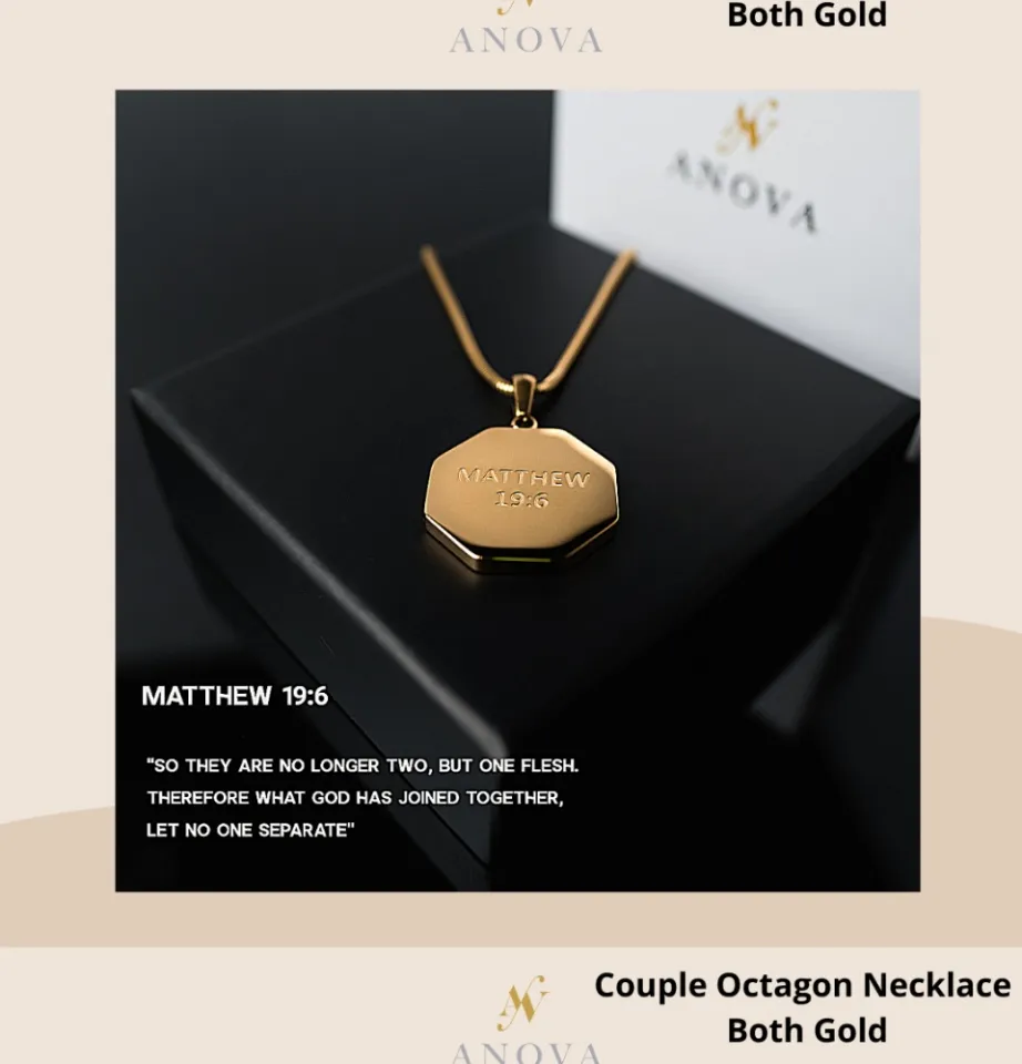 BUY 1 TAKE 1] ANOVA PHILIPPINES Octagon Bible Verse Relationship Necklaces