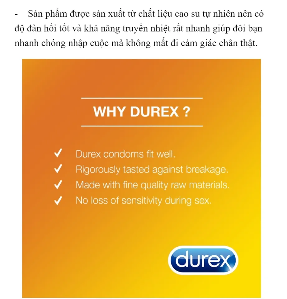 Hàng chuẩn Úc] Bao cao su Durex fetherlite ultra thin - love sex pleasure  me condoms - regular condoms original 30 cái của Úc | Lazada.vn