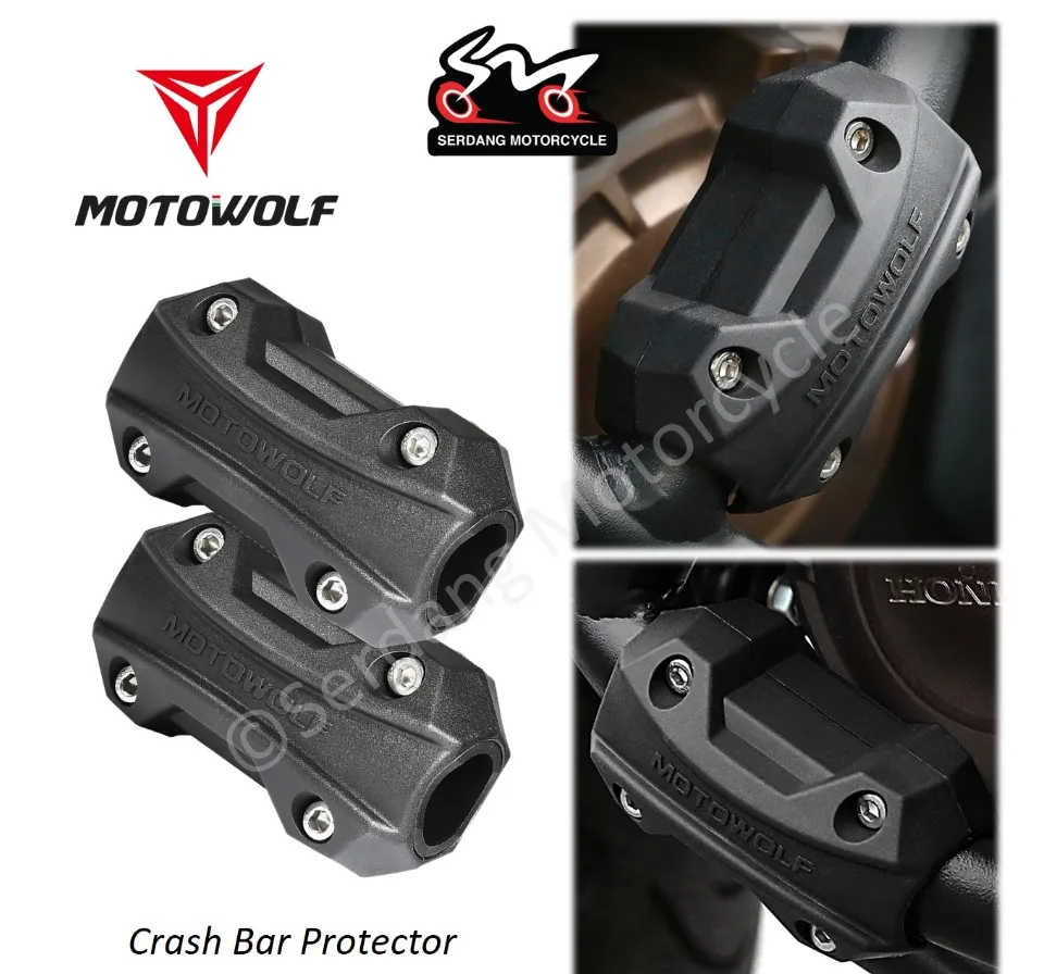 MOTOWOLF Motorcycle Crash Bar Protector Bumper Protective Block