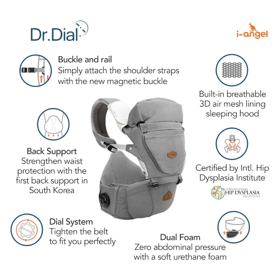 I-Angel Dr. Dial Hipseat Carrier 360-Degree Hip Seat Carrier