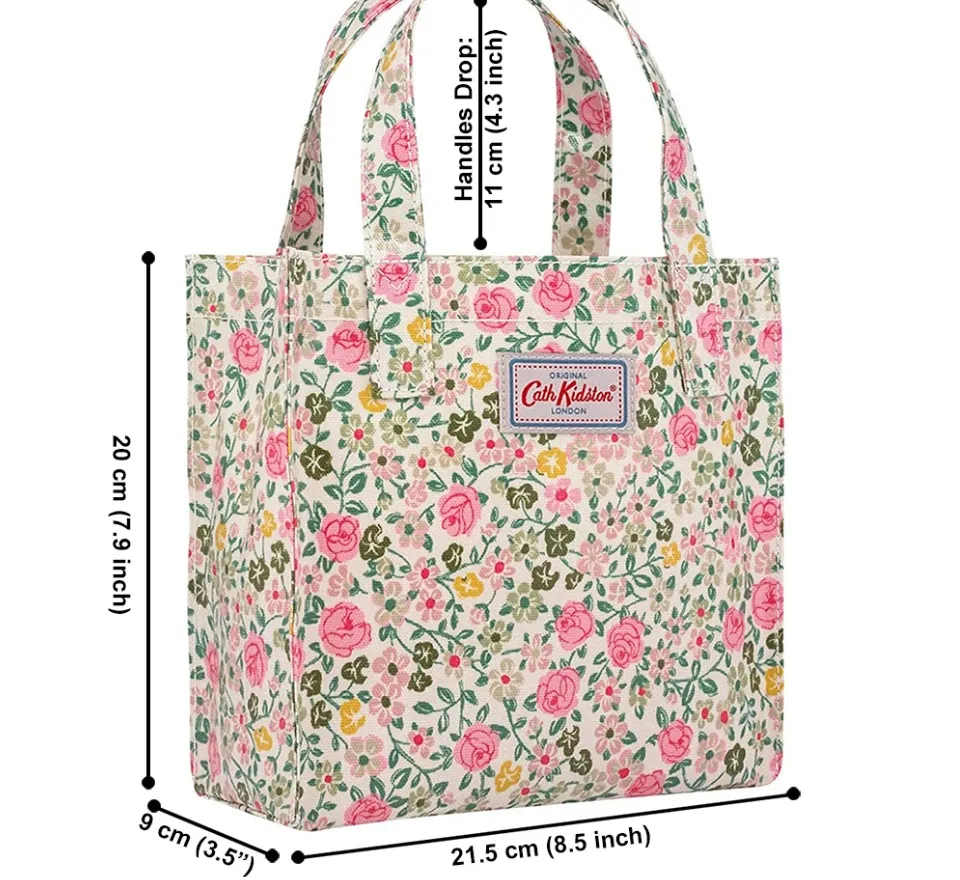 Cath Kidston S Bookbag Small Size Open Top Handled Handbag Lunch