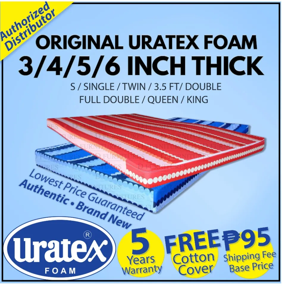 Uratex foam deals double bed size