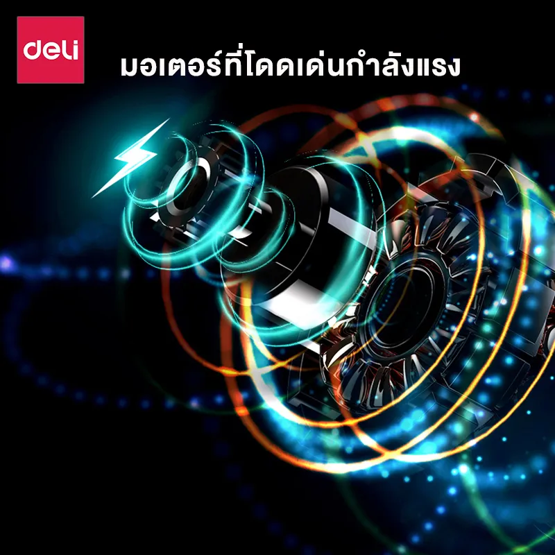 Deli เครื่องทำลายเอกสาร 12/17 ลิตร เครื่องย่อยกระดาษ ขนาด A4 6/8 แผ่น อุปกรณ์สำนักงาน Paper Shredder