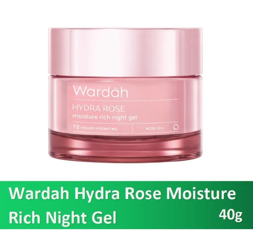 Ready Stock - Wardah Hydra Rose Day Gel / Moisture Rich Night Gel