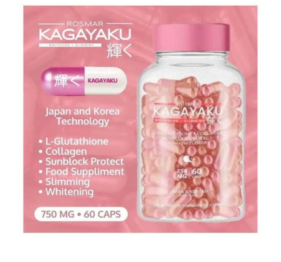 Rosmar Kagayaku Capsule Slimming and Whitening 750mg/60 caps Japan 