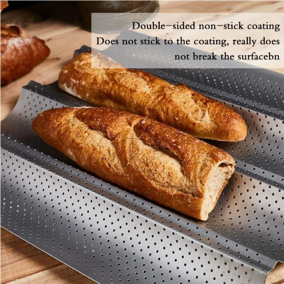 French Bread Baking Mold Non-stick Bread Baguette Bake Mold Pan