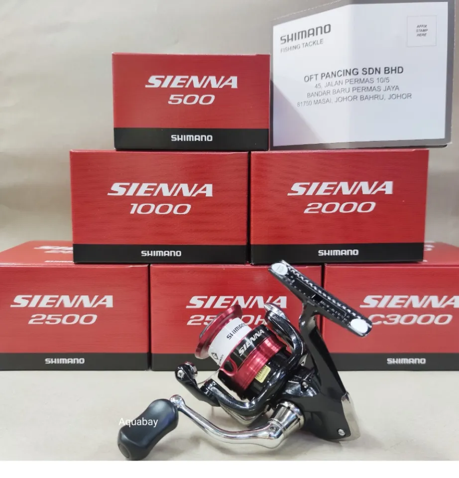 SHIMANO SIENNA FG 500/ 1000/ 2000/ 2500/ 2500HG/ C3000/ 4000 FISHING SPINNING  REEL