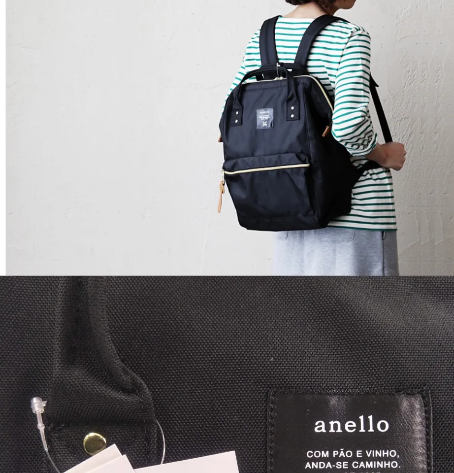 Anello JAPAN Backpack AT B0193 Large Size Black Lazada