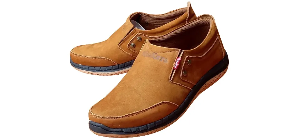 KICKERS Sepatu Casual Slip On Pria Kulit Sepatu Santai Formal