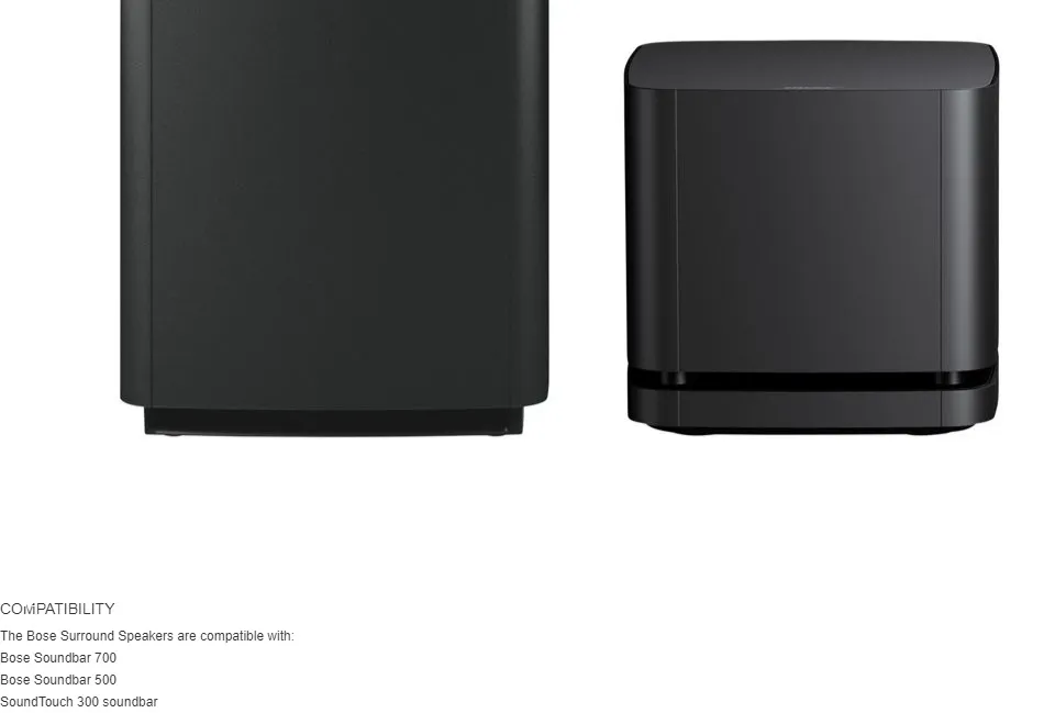 Bose surround speakers compatible with hot sale soundtouch 300