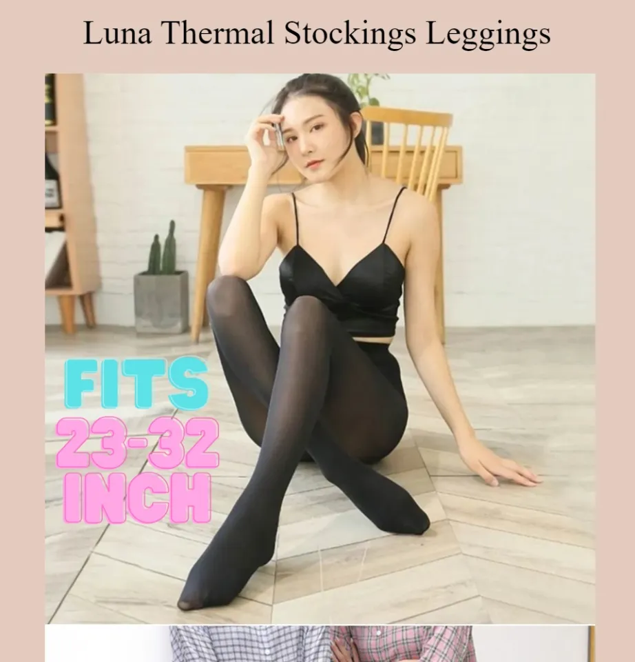 LUNA Stockings Leggings Thermal Tights with fleece inside for
